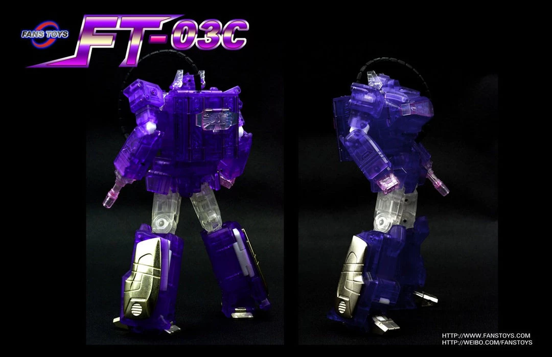 Transformers Fans Toys FT-03C Purple Quake Wave Clear Version - LE500 4 Transformers Fans Toys FT-03C Purple Quake Wave Clear Version - LE500
