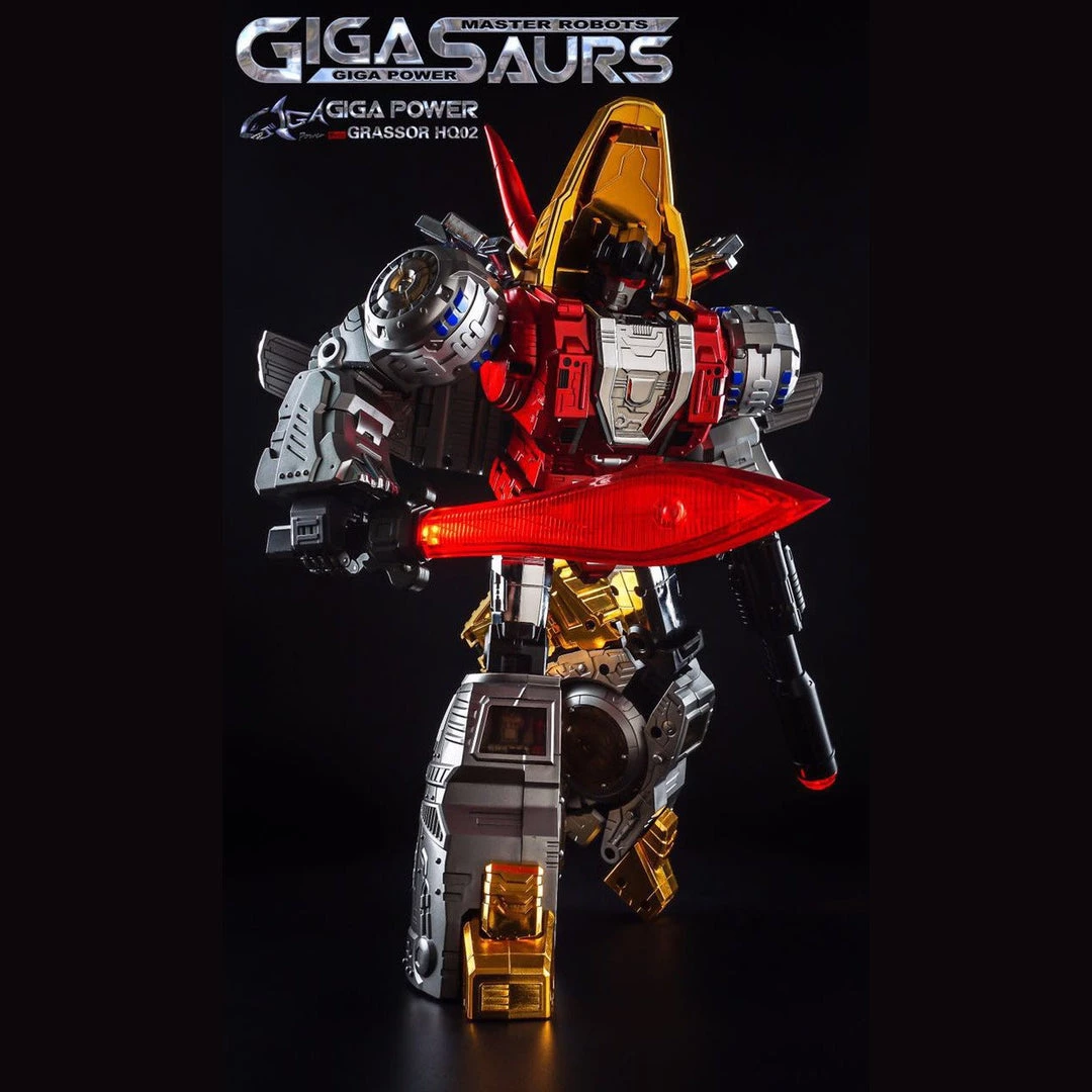 GigaPower Gigasaur HQ-02 Grassor ( Chrome Version ) 3 GigaPower Gigasaur HQ-02 Grassor ( Chrome Version )