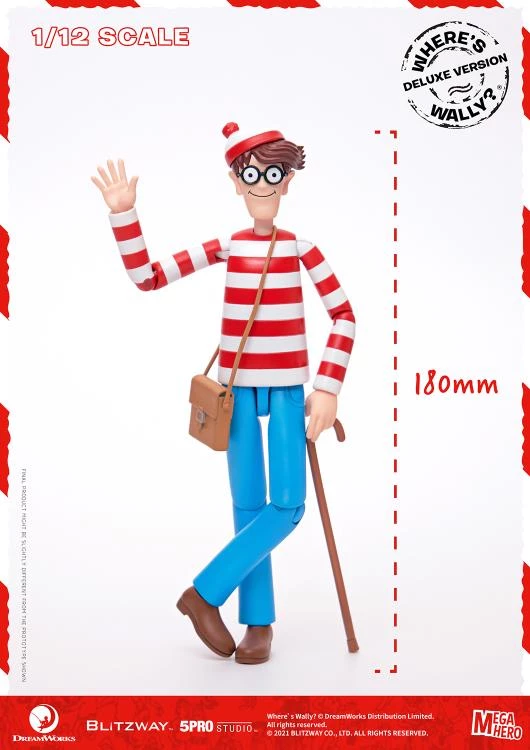 Blitzway Where's Waldo? MEGAHERO Waldo 1/12 Scale Deluxe Figure 5 Blitzway Where's Waldo? MEGAHERO Waldo 1/12 Scale Deluxe Figure