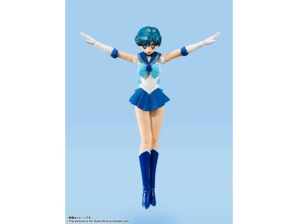 Bandai S.H. Figuarts Sailor Moon - Sailor Mercury - Animation Color Edition "Pretty Guardian Sailor Moon" Anime 5 Bandai S.H. Figuarts Sailor Moon - Sailor Mercury - Animation Color Edition "Pretty Guardian Sailor Moon" Anime