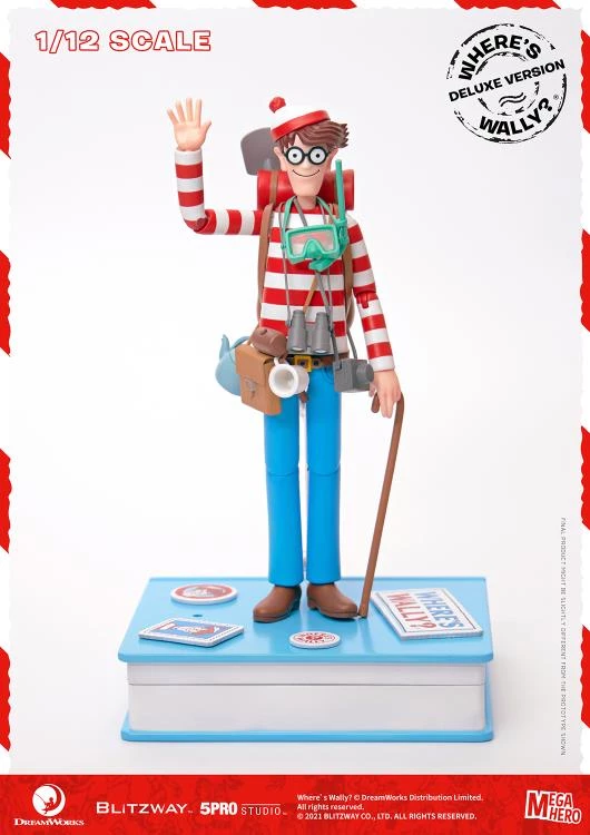 Blitzway Where's Waldo? MEGAHERO Waldo 1/12 Scale Deluxe Figure 4 Blitzway Where's Waldo? MEGAHERO Waldo 1/12 Scale Deluxe Figure