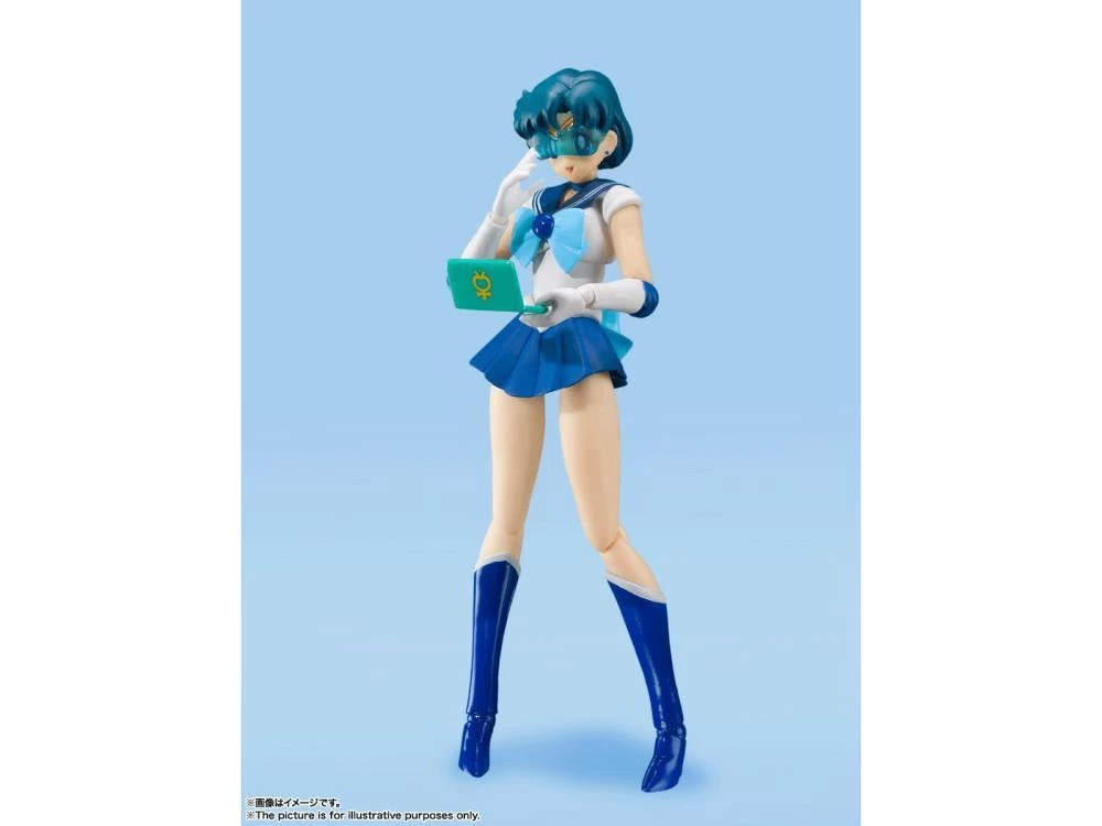 Bandai S.H. Figuarts Sailor Moon - Sailor Mercury - Animation Color Edition "Pretty Guardian Sailor Moon" Anime 7 Bandai S.H. Figuarts Sailor Moon - Sailor Mercury - Animation Color Edition "Pretty Guardian Sailor Moon" Anime