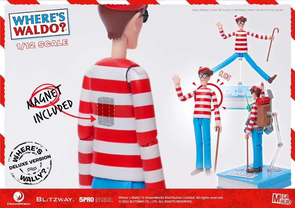 Blitzway Where's Waldo? MEGAHERO Waldo 1/12 Scale Deluxe Figure 14 Blitzway Where's Waldo? MEGAHERO Waldo 1/12 Scale Deluxe Figure