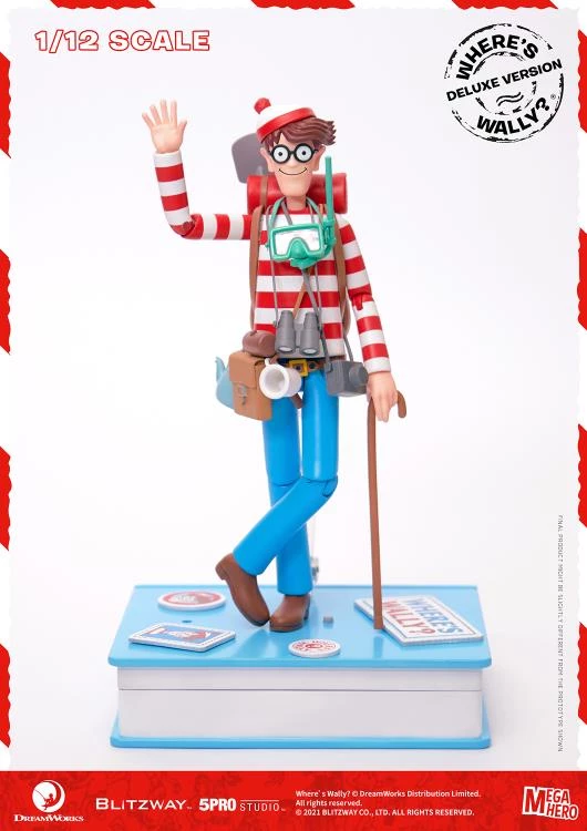 Blitzway Where's Waldo? MEGAHERO Waldo 1/12 Scale Deluxe Figure 19 Blitzway Where's Waldo? MEGAHERO Waldo 1/12 Scale Deluxe Figure