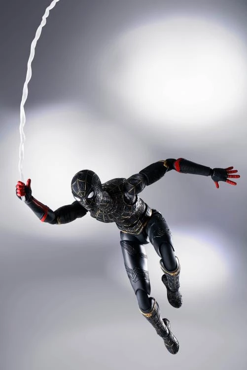 Bandai Spider-Man: No Way Home S.H.Figuarts Spider-Man (Black & Gold Suit) New Arrivals 6 Bandai Spider-Man: No Way Home S.H.Figuarts Spider-Man (Black & Gold Suit) New Arrivals