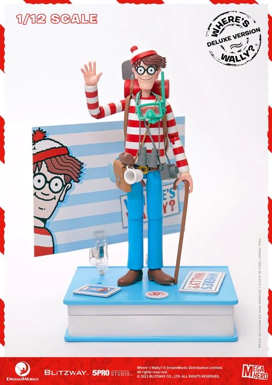 Blitzway Where's Waldo? MEGAHERO Waldo 1/12 Scale Deluxe Figure 16 Blitzway Where's Waldo? MEGAHERO Waldo 1/12 Scale Deluxe Figure
