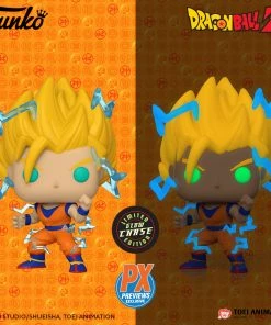 Funko Pop! Animation Dragon Ball Super Saiyan 2 Goku PX Exclusive - Glow In The Dark Chase Anime
