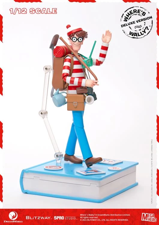 Blitzway Where's Waldo? MEGAHERO Waldo 1/12 Scale Deluxe Figure 20 Blitzway Where's Waldo? MEGAHERO Waldo 1/12 Scale Deluxe Figure