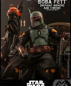 Pre-Orders Hot Toys 1/6 Scale Television Masterpiece Series - The Mandalorian - Boba Fett & Throne Set (Repaint Armor)