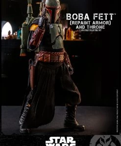 Pre-Orders Hot Toys 1/6 Scale Television Masterpiece Series - The Mandalorian - Boba Fett & Throne Set (Repaint Armor)
