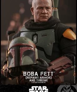 Pre-Orders Hot Toys 1/6 Scale Television Masterpiece Series - The Mandalorian - Boba Fett & Throne Set (Repaint Armor)