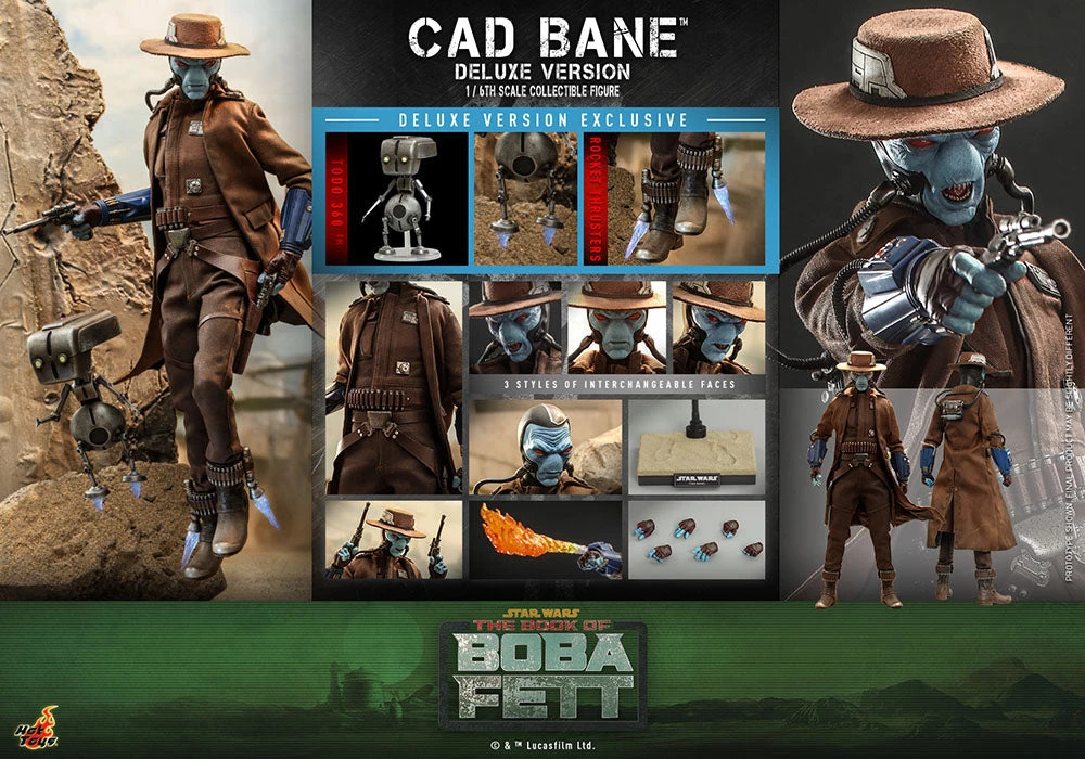 Pre-Orders Hot Toys 1/6 Scale Television Masterpiece Series - Star Wars: The Book Of Boba - Cad Bane Deluxe Version 23 Pre-Orders Hot Toys 1/6 Scale Television Masterpiece Series - Star Wars: The Book Of Boba - Cad Bane Deluxe Version