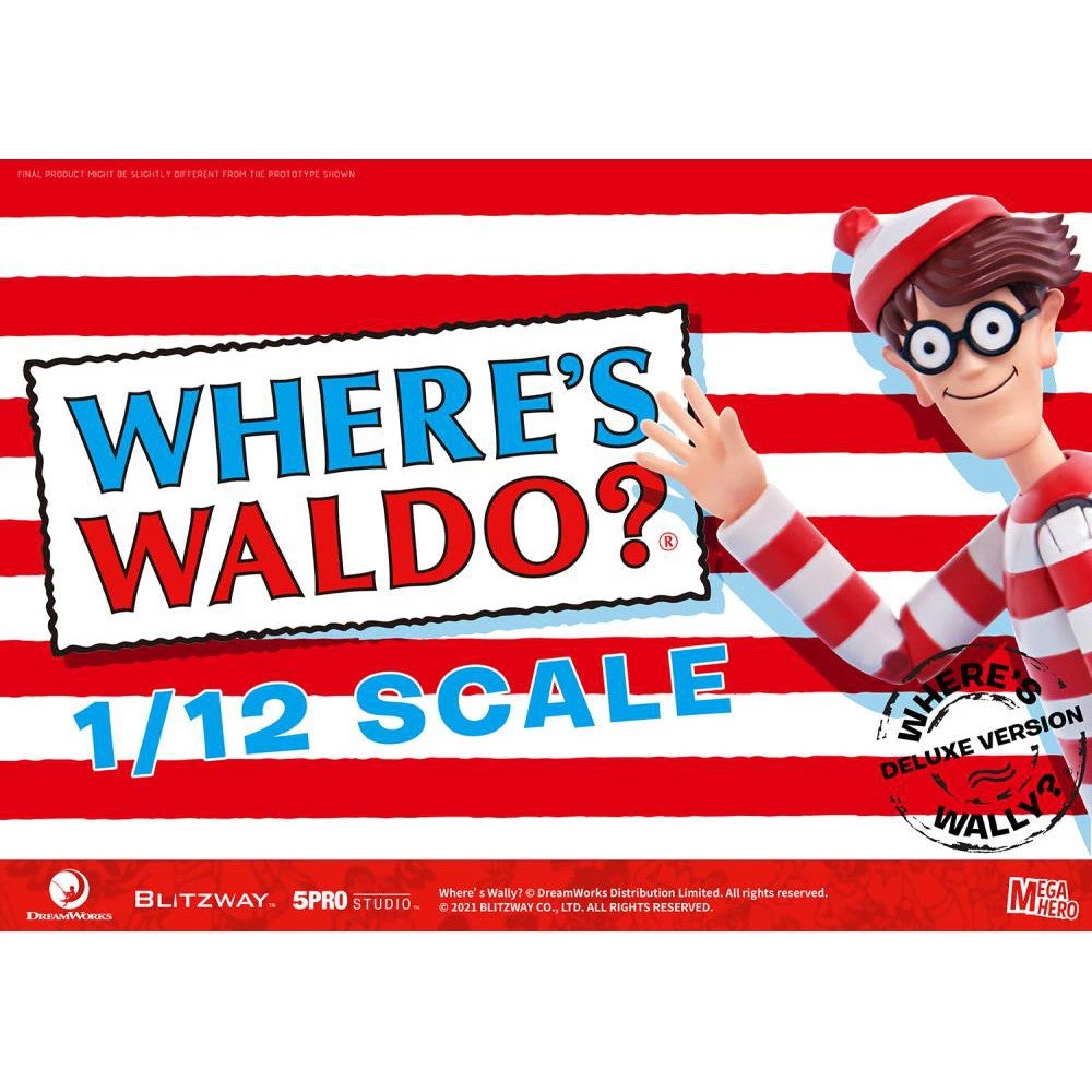 Blitzway Where's Waldo? MEGAHERO Waldo 1/12 Scale Deluxe Figure 3 Blitzway Where's Waldo? MEGAHERO Waldo 1/12 Scale Deluxe Figure