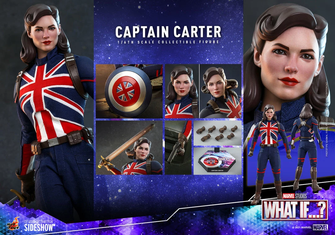 Pre-Orders Hot Toys Sixth Scale Figure - Captain Carter - Marvel What If...? 14 Pre-Orders Hot Toys Sixth Scale Figure - Captain Carter - Marvel What If...?