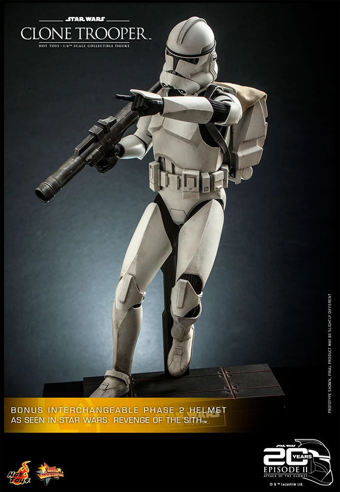Hot Toys 1/6 Scale Figure - Clone Trooper (Star Wars: Episode II: Attack Of The Clones) 6 Hot Toys 1/6 Scale Figure - Clone Trooper (Star Wars: Episode II: Attack Of The Clones)