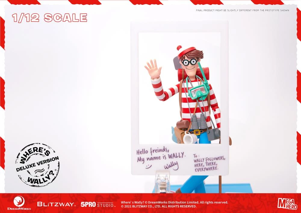 Blitzway Where's Waldo? MEGAHERO Waldo 1/12 Scale Deluxe Figure 18 Blitzway Where's Waldo? MEGAHERO Waldo 1/12 Scale Deluxe Figure