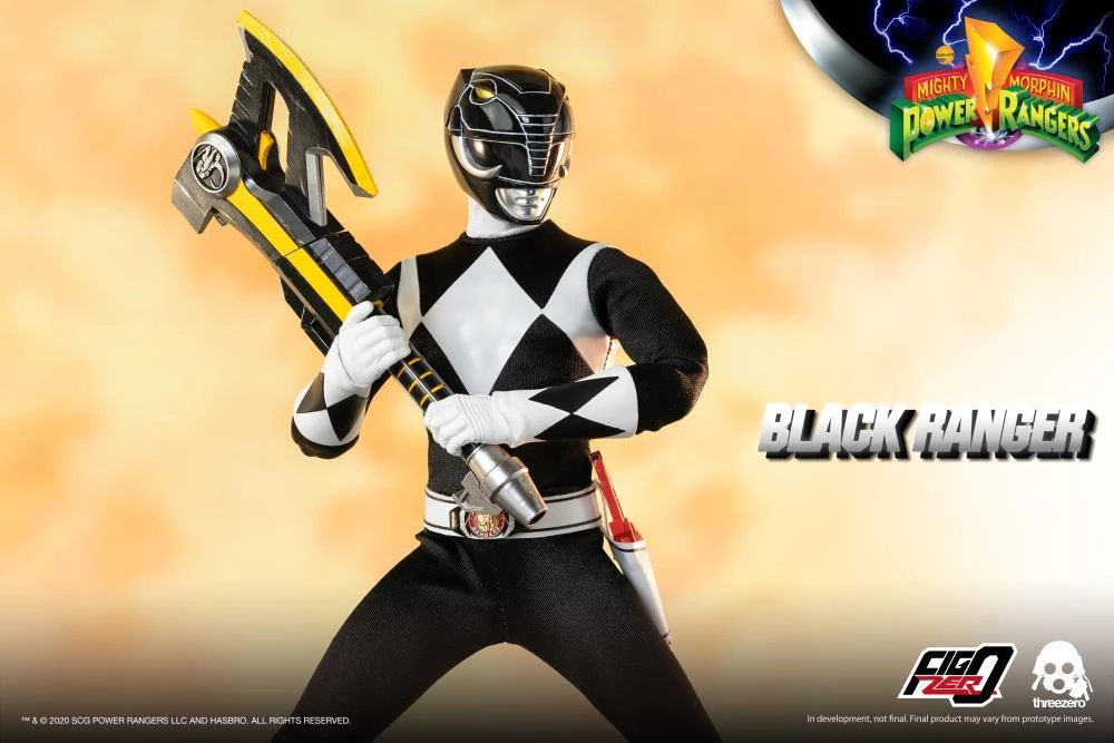 Threezero 1/6 Scale Figure - Mighty Morphin Power Rangers - Black Ranger 6 Threezero 1/6 Scale Figure - Mighty Morphin Power Rangers - Black Ranger