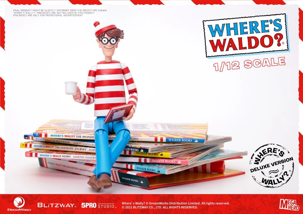 Blitzway Where's Waldo? MEGAHERO Waldo 1/12 Scale Deluxe Figure 10 Blitzway Where's Waldo? MEGAHERO Waldo 1/12 Scale Deluxe Figure