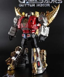 Transformers GigaPower Gigasaur HQ03R Guttur - Chrome Version