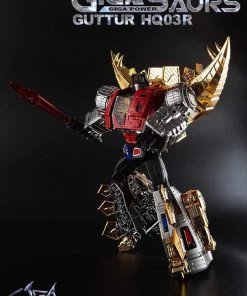 Transformers GigaPower Gigasaur HQ03R Guttur - Chrome Version
