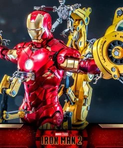 Pre-Orders Hot Toys Quarter Scale Series Diecast - Iron Man Mark IV With Suit-Up Gantry (Deluxe)