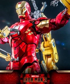 Pre-Orders Hot Toys Quarter Scale Series Diecast - Iron Man Mark IV With Suit-Up Gantry (Deluxe)