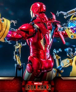 Pre-Orders Hot Toys Quarter Scale Series Diecast - Iron Man Mark IV With Suit-Up Gantry (Deluxe)