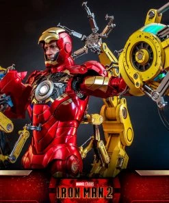 Pre-Orders Hot Toys Quarter Scale Series Diecast - Iron Man Mark IV With Suit-Up Gantry (Deluxe)