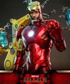 Pre-Orders Hot Toys Quarter Scale Series Diecast - Iron Man Mark IV With Suit-Up Gantry (Deluxe)