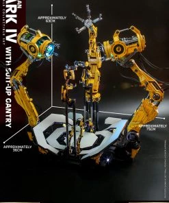 Pre-Orders Hot Toys Quarter Scale Series Diecast - Iron Man Mark IV With Suit-Up Gantry (Deluxe)
