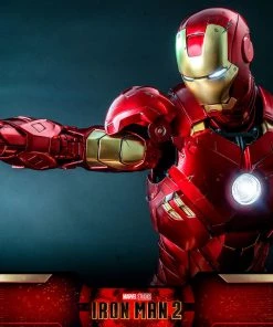 Pre-Orders Hot Toys Quarter Scale Series Diecast - Iron Man Mark IV With Suit-Up Gantry (Deluxe)