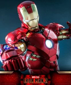 Pre-Orders Hot Toys Quarter Scale Series Diecast - Iron Man Mark IV With Suit-Up Gantry (Deluxe)