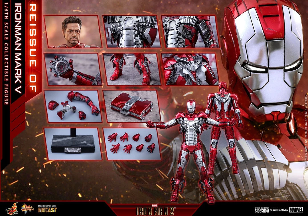 Hot Toys Movie Masterpiece Series - Iron Man Mark V - Reissue 18 Hot Toys Movie Masterpiece Series - Iron Man Mark V - Reissue