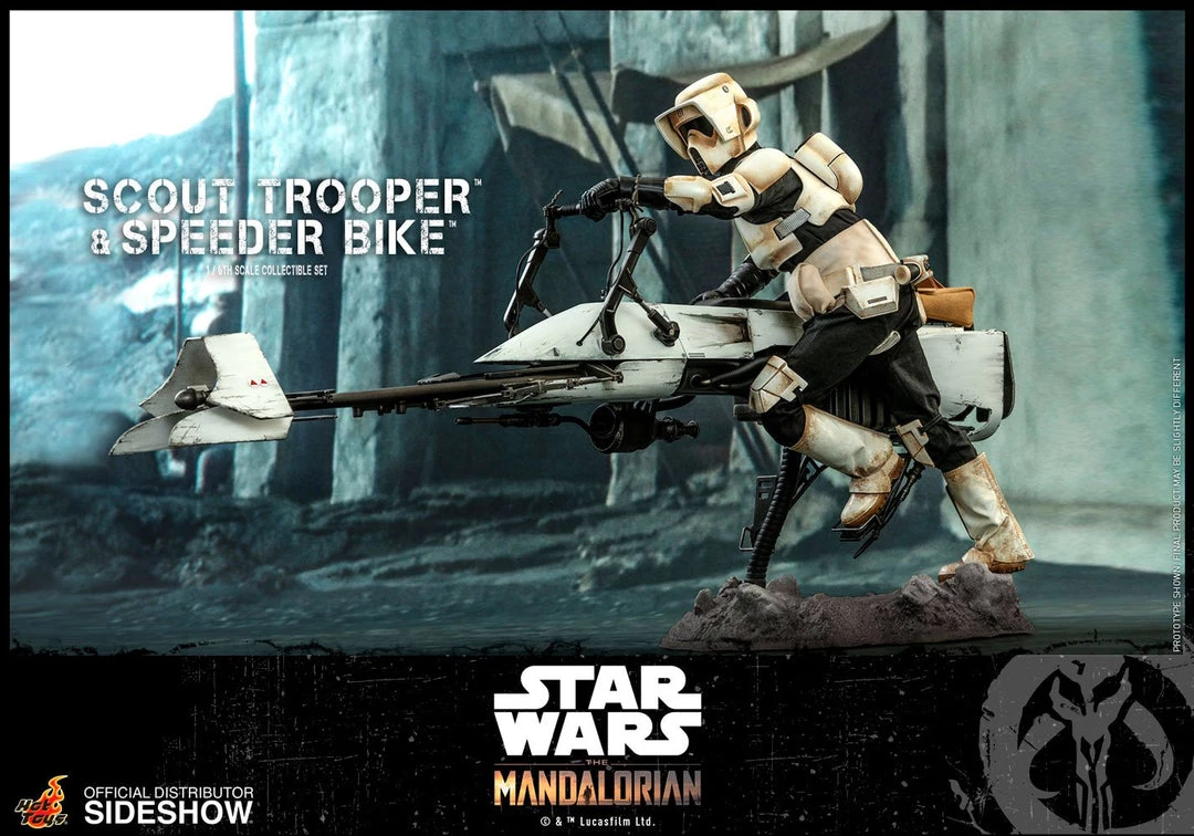 Hot Toys - The Mandalorian - Scout Trooper And Speeder Bike Movies / TV / Sports 14 Hot Toys - The Mandalorian - Scout Trooper And Speeder Bike Movies / TV / Sports