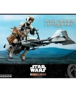 Hot Toys - The Mandalorian - Scout Trooper And Speeder Bike Movies / TV / Sports