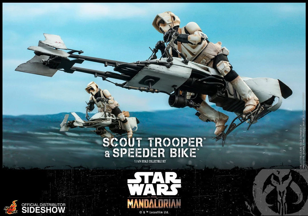 Hot Toys - The Mandalorian - Scout Trooper And Speeder Bike Movies / TV / Sports 20 Hot Toys - The Mandalorian - Scout Trooper And Speeder Bike Movies / TV / Sports