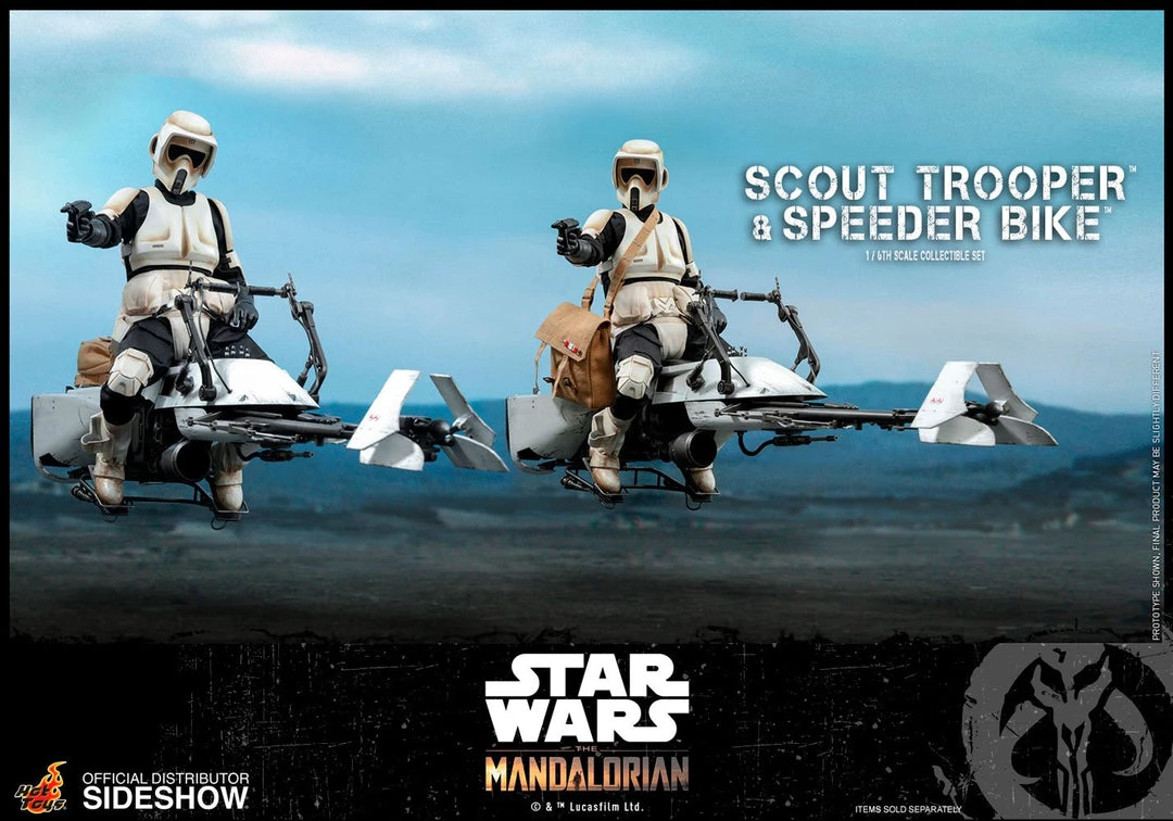 Hot Toys - The Mandalorian - Scout Trooper And Speeder Bike Movies / TV / Sports 19 Hot Toys - The Mandalorian - Scout Trooper And Speeder Bike Movies / TV / Sports