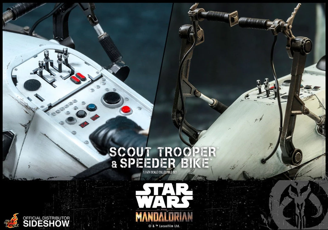 Hot Toys - The Mandalorian - Scout Trooper And Speeder Bike Movies / TV / Sports 16 Hot Toys - The Mandalorian - Scout Trooper And Speeder Bike Movies / TV / Sports