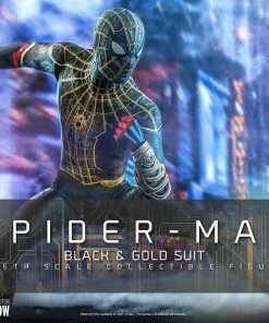 Comics Hot Toys Movie Masterpiece 1/6 Scale Figure - Spider-Man (Black & Gold Suit) - Spider-Man: No Way Home