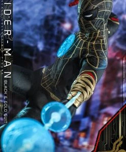 Comics Hot Toys Movie Masterpiece 1/6 Scale Figure - Spider-Man (Black & Gold Suit) - Spider-Man: No Way Home