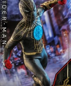 Comics Hot Toys Movie Masterpiece 1/6 Scale Figure - Spider-Man (Black & Gold Suit) - Spider-Man: No Way Home