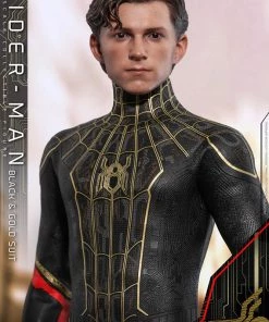 Comics Hot Toys Movie Masterpiece 1/6 Scale Figure - Spider-Man (Black & Gold Suit) - Spider-Man: No Way Home