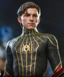 Comics Hot Toys Movie Masterpiece 1/6 Scale Figure - Spider-Man (Black & Gold Suit) - Spider-Man: No Way Home