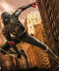 Comics Hot Toys Movie Masterpiece 1/6 Scale Figure - Spider-Man (Black & Gold Suit) - Spider-Man: No Way Home