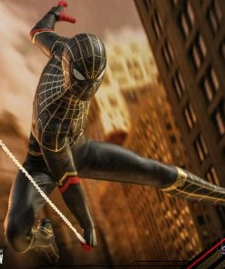 Comics Hot Toys Movie Masterpiece 1/6 Scale Figure - Spider-Man (Black & Gold Suit) - Spider-Man: No Way Home