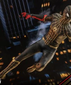 Comics Hot Toys Movie Masterpiece 1/6 Scale Figure - Spider-Man (Black & Gold Suit) - Spider-Man: No Way Home