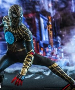 Comics Hot Toys Movie Masterpiece 1/6 Scale Figure - Spider-Man (Black & Gold Suit) - Spider-Man: No Way Home