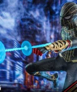 Comics Hot Toys Movie Masterpiece 1/6 Scale Figure - Spider-Man (Black & Gold Suit) - Spider-Man: No Way Home