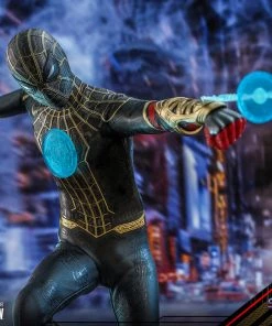 Comics Hot Toys Movie Masterpiece 1/6 Scale Figure - Spider-Man (Black & Gold Suit) - Spider-Man: No Way Home