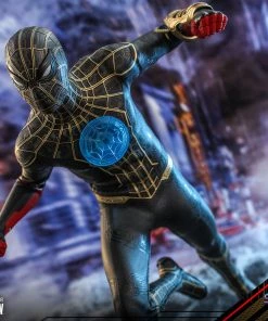 Comics Hot Toys Movie Masterpiece 1/6 Scale Figure - Spider-Man (Black & Gold Suit) - Spider-Man: No Way Home